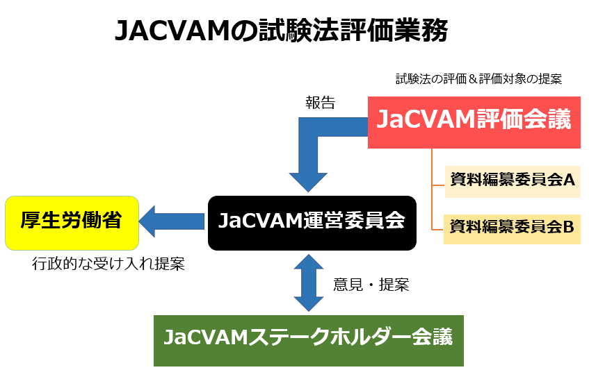 JaCVAM的试验法评价业务